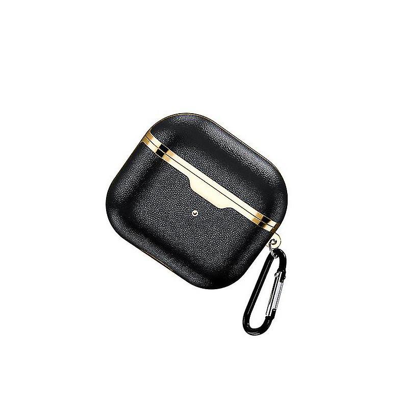 For Airpods 3 Case Electroplated Leather Texture Wireless Earphone Case .zoneum 12 Colors For Airpods Pro 2 1 Case With Keychain