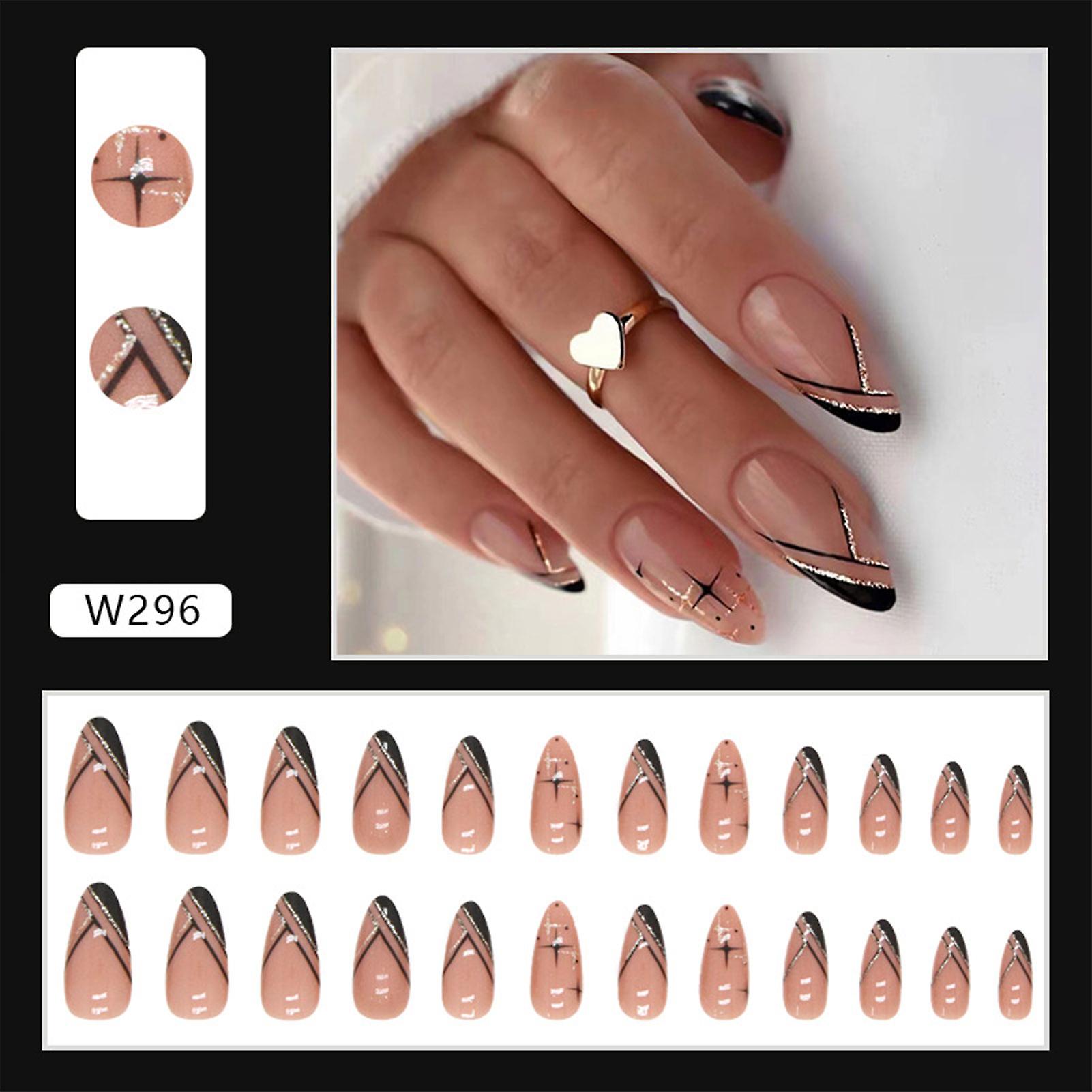 Shining Sky Style Manicure Square Exquisite Full Nail Tips