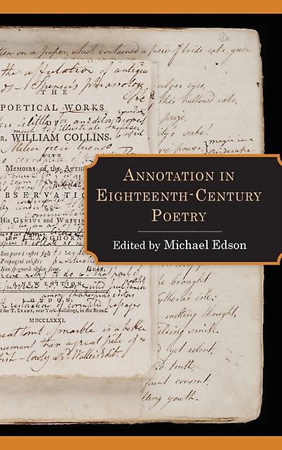 Annotation In Eighteenthcentury Poetry