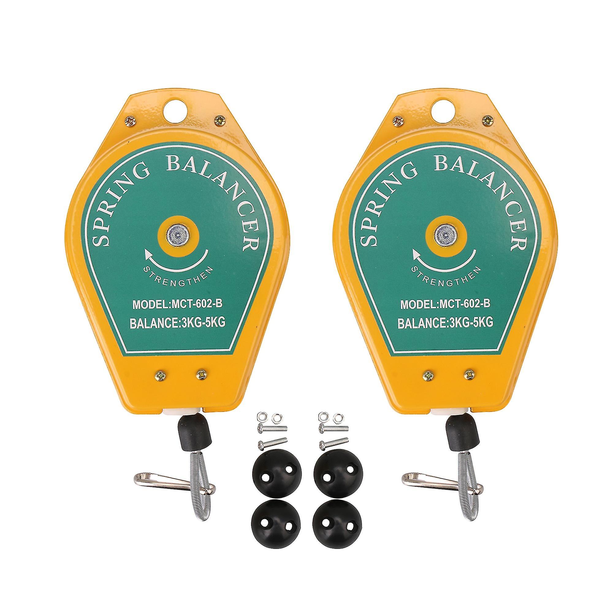 Springs 2 Pcs Spring Balancer Holder Hanging Retractable 3 To 5kg Wall Pulley