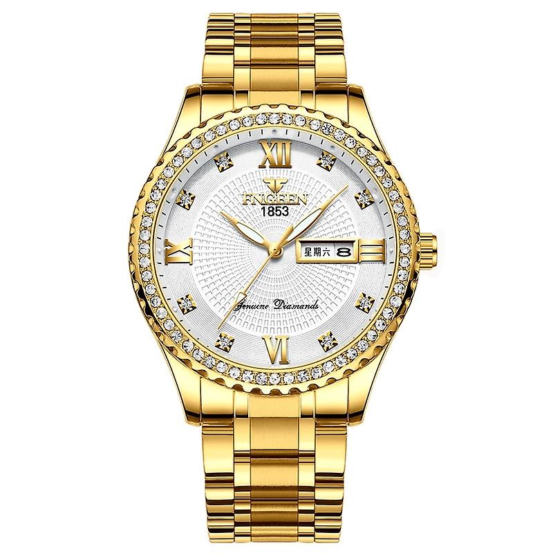 FNGEEN S888 Men Non Mechanical Solid Belt Watch