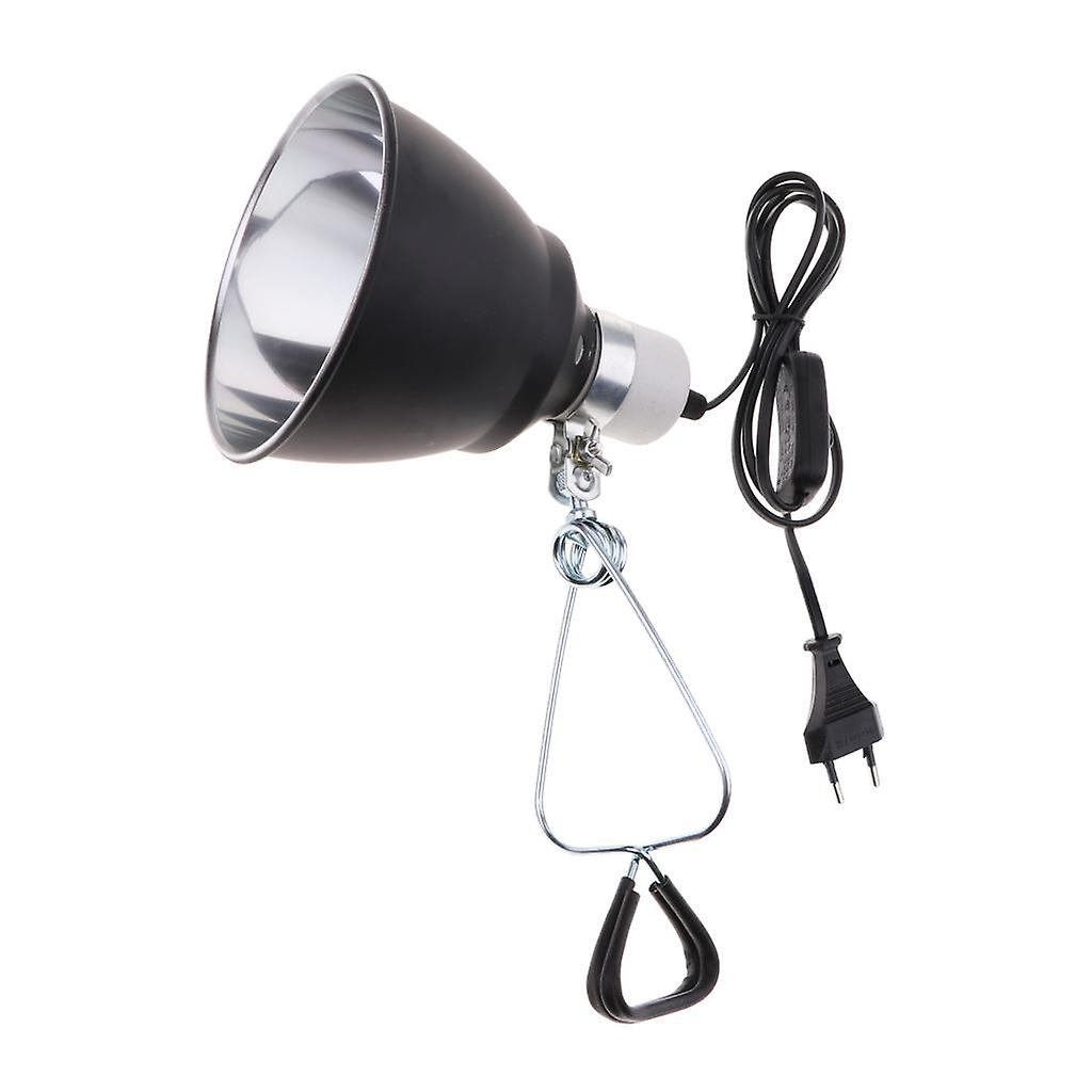 Brand New E27 Reptile Tortoise Ceramic Heating Light Holder Black EU Plug