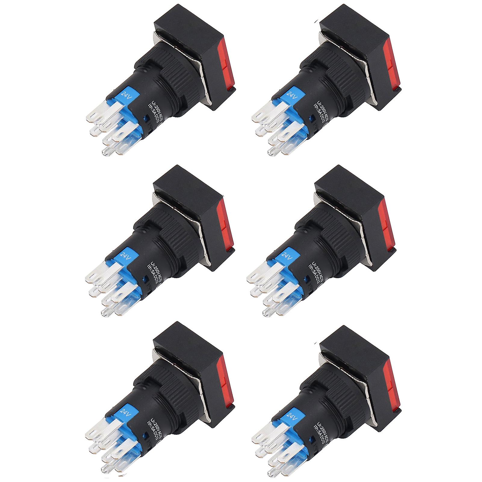 24V Industrial Control Push Switch Button: 25 Pcs, Light Indicate, Self Locking, Long Life for Contactor