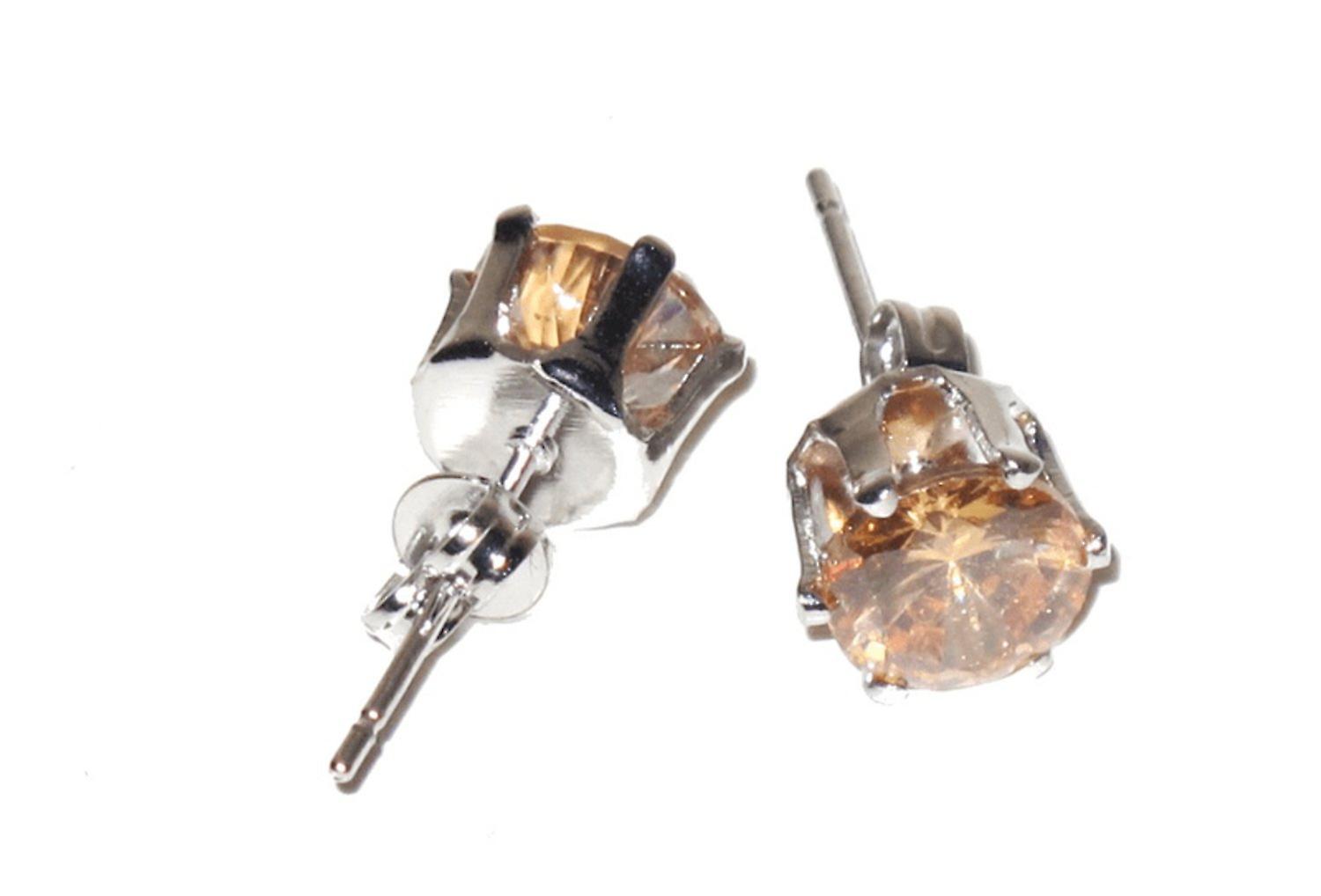 Bling earrings - light brown