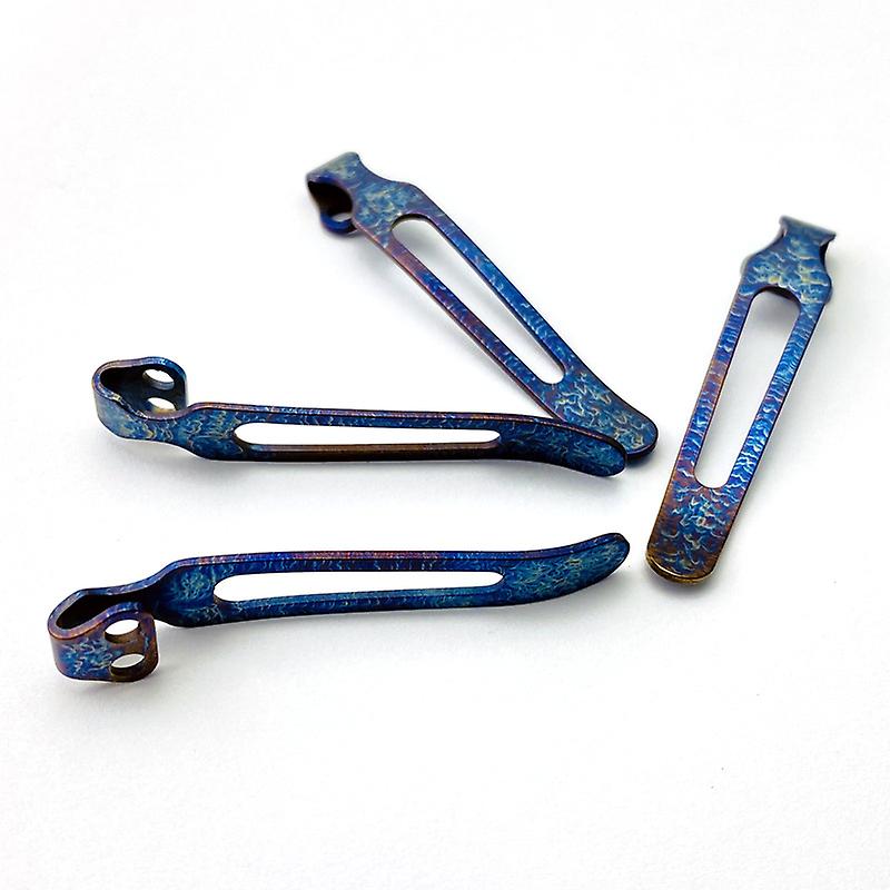 Sıfır Tolerans ZT 0460 ZT0609 için Titanyum DIY Bıçak Katlanır Cep Arka Klipsi