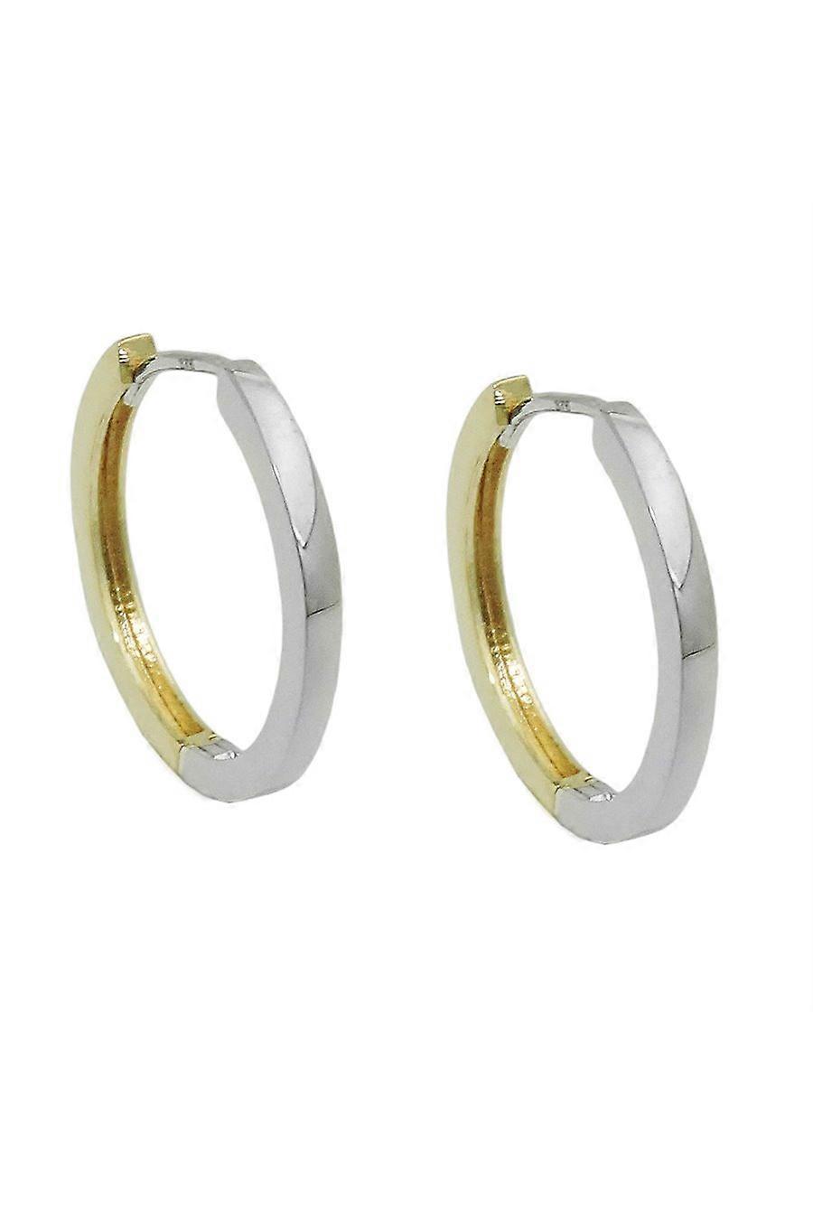 Hoop Earrings Bicolor 9k Gold - Gl431444
