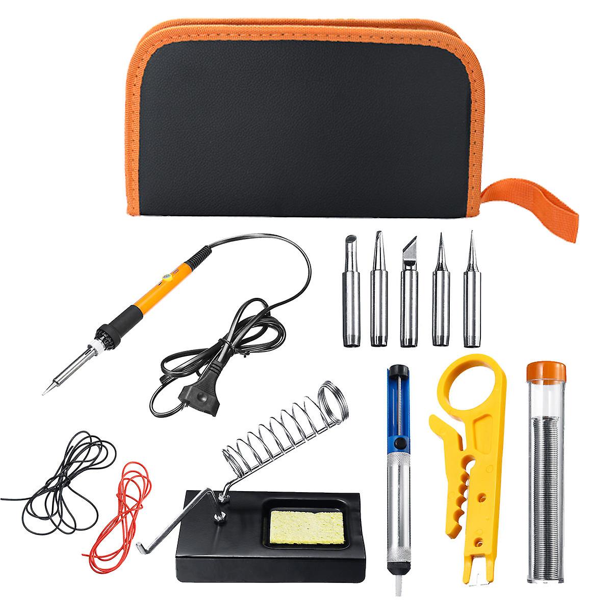 220V 60w Solder Iron Kit Electronic Welding Iron Tool Adjustable Temperature