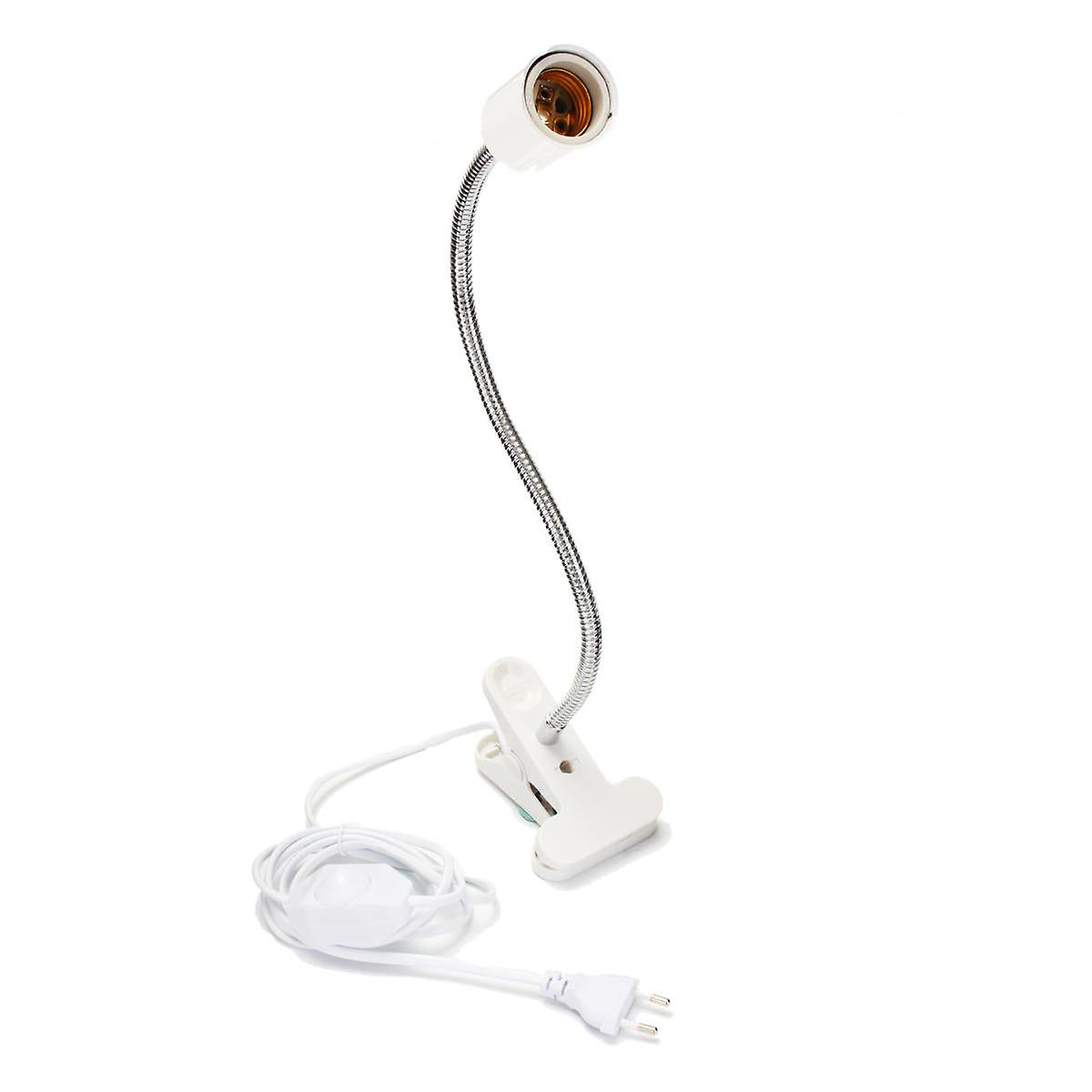 30Cm E27 Flexible Pet Heat Light Bulb Adapter Lamp Holder Socket With Clip Dimming Switch