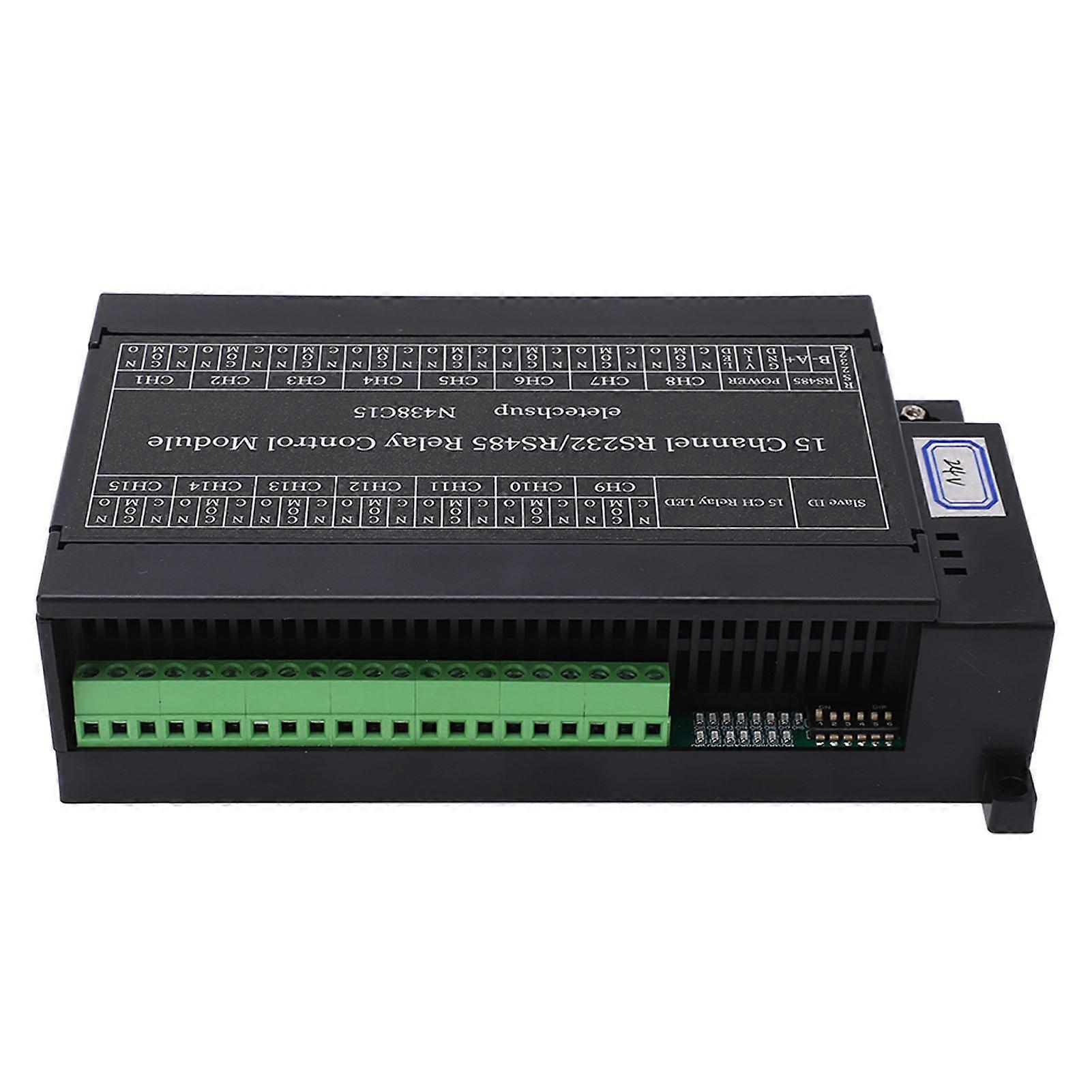 15 Channel Relay Control Module RS485 RS232 DC24V UART Switch