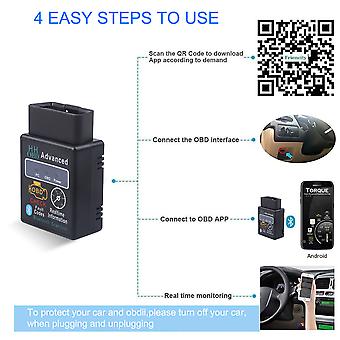 Car Bluetooth OBD2 Scanner OBD Code Reader ELM327 Automatic Diagnosic