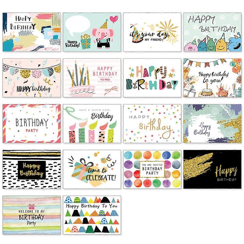 Birthday envelope message card 36 pieces