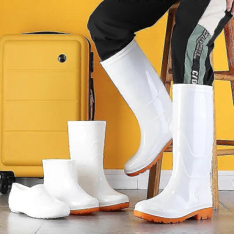 Waterproof Boots White Plastic Boots Cheap White Industrial PVC