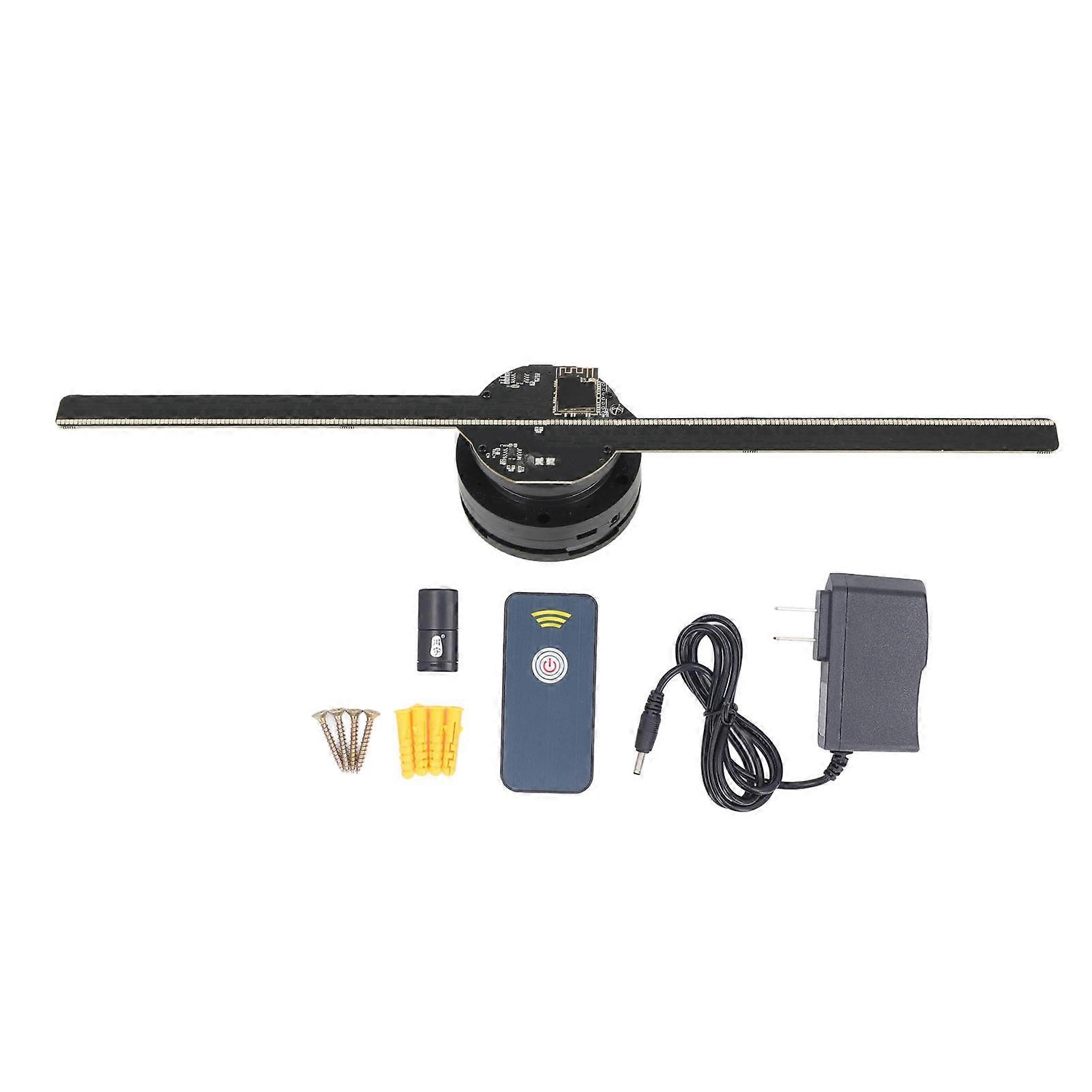 3D الهولوغرام مروحة 42 سم 2 شفرة 800x480P 224 LED الخرز دعم واي فاي APP عرض الإعلانات الثلاثية الأبعاد مع جهاز التحكم عن بعد 100?240V الولايات المتحدة التوصيل