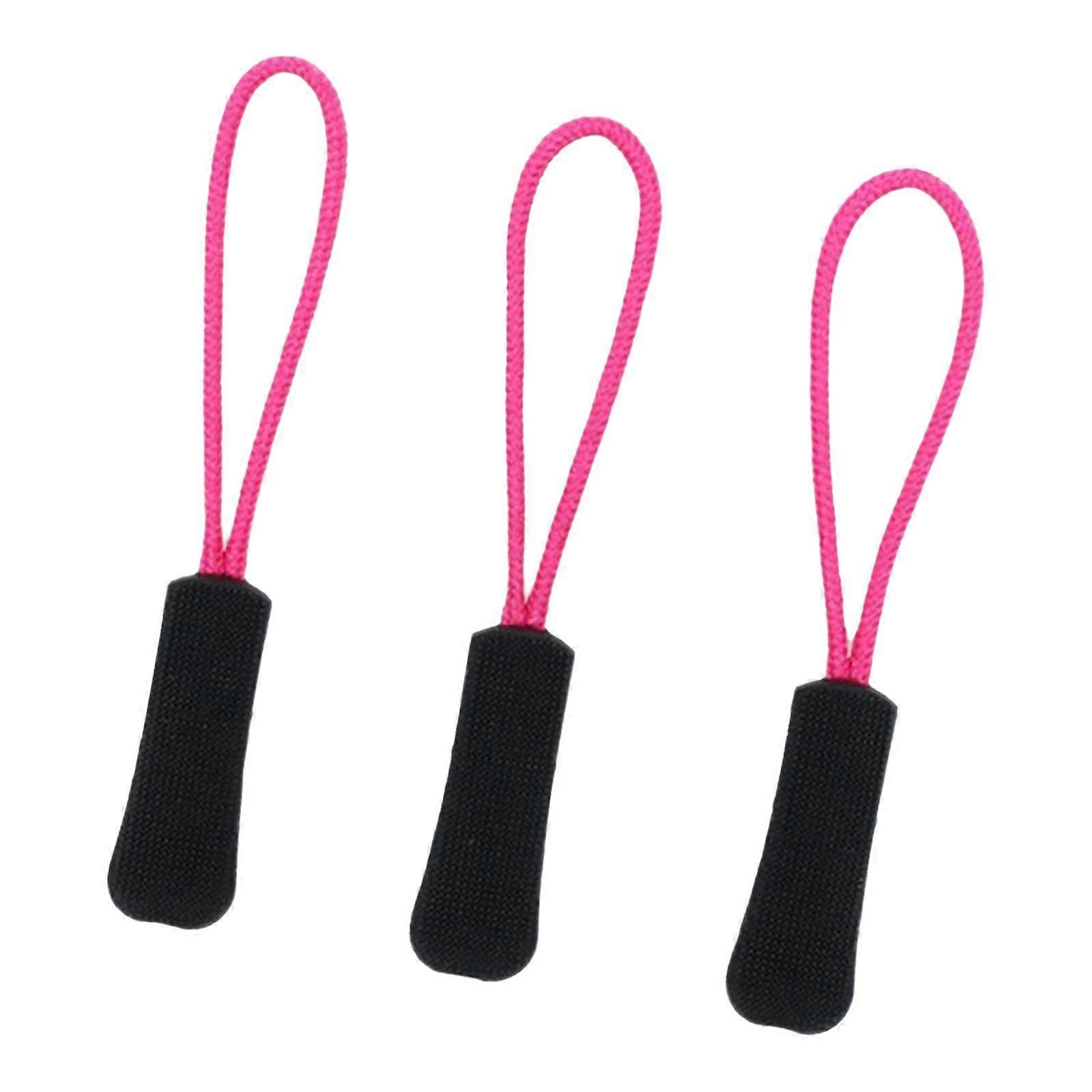 3Pcs Zipper Pulls Decorative Zipper Extender Cord for Handbag Suitcase Purse