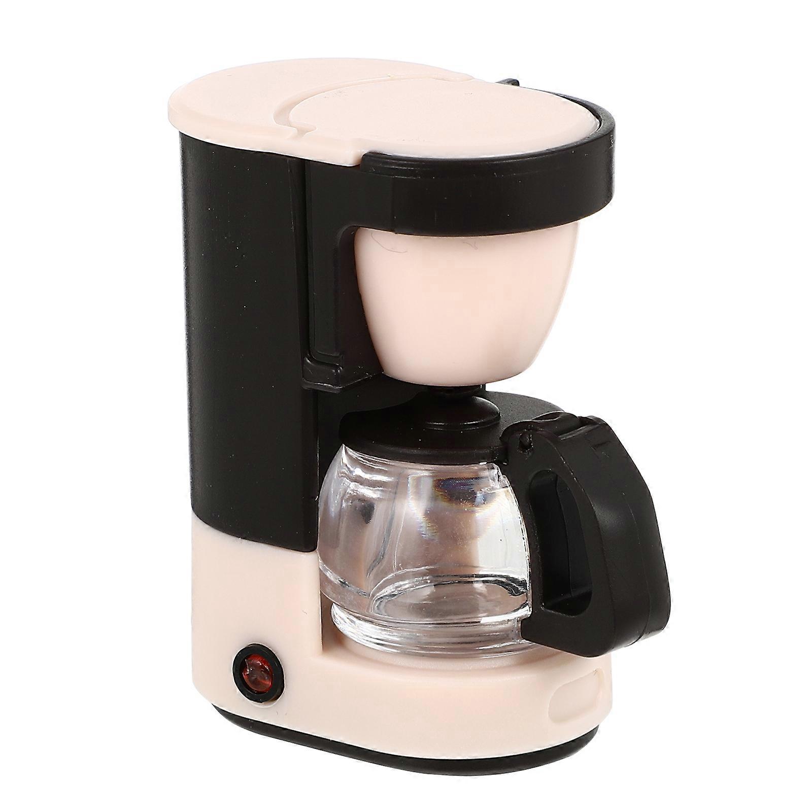 Kids Coffee Maker Mini Dollhouse Coffee Machine Play Kitchen Accessories