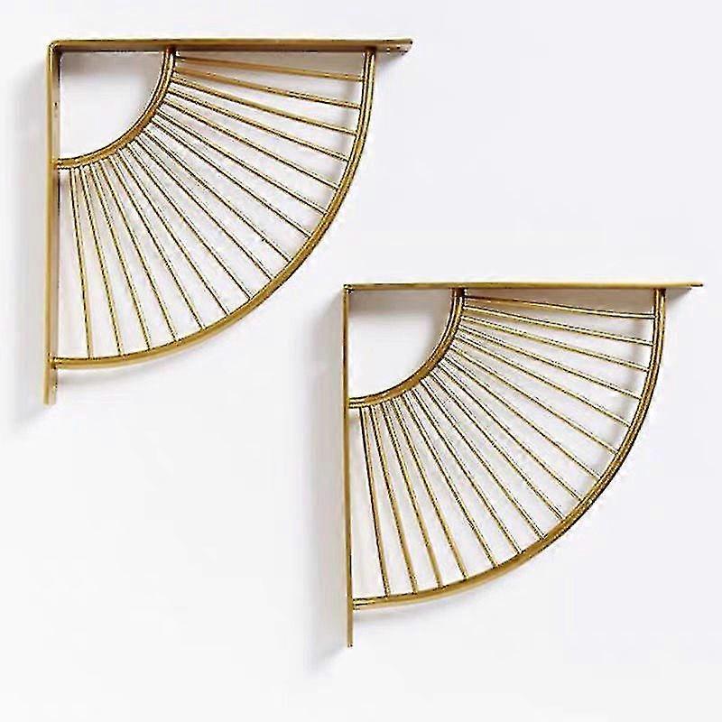 Wall Shelf Bracket, Stainless Steel Console Bracket, Metal Shelf Bracket, Wall Mounted Shelf Bracket, Floating Triangular Bracket, Fan Shape, For Kitc