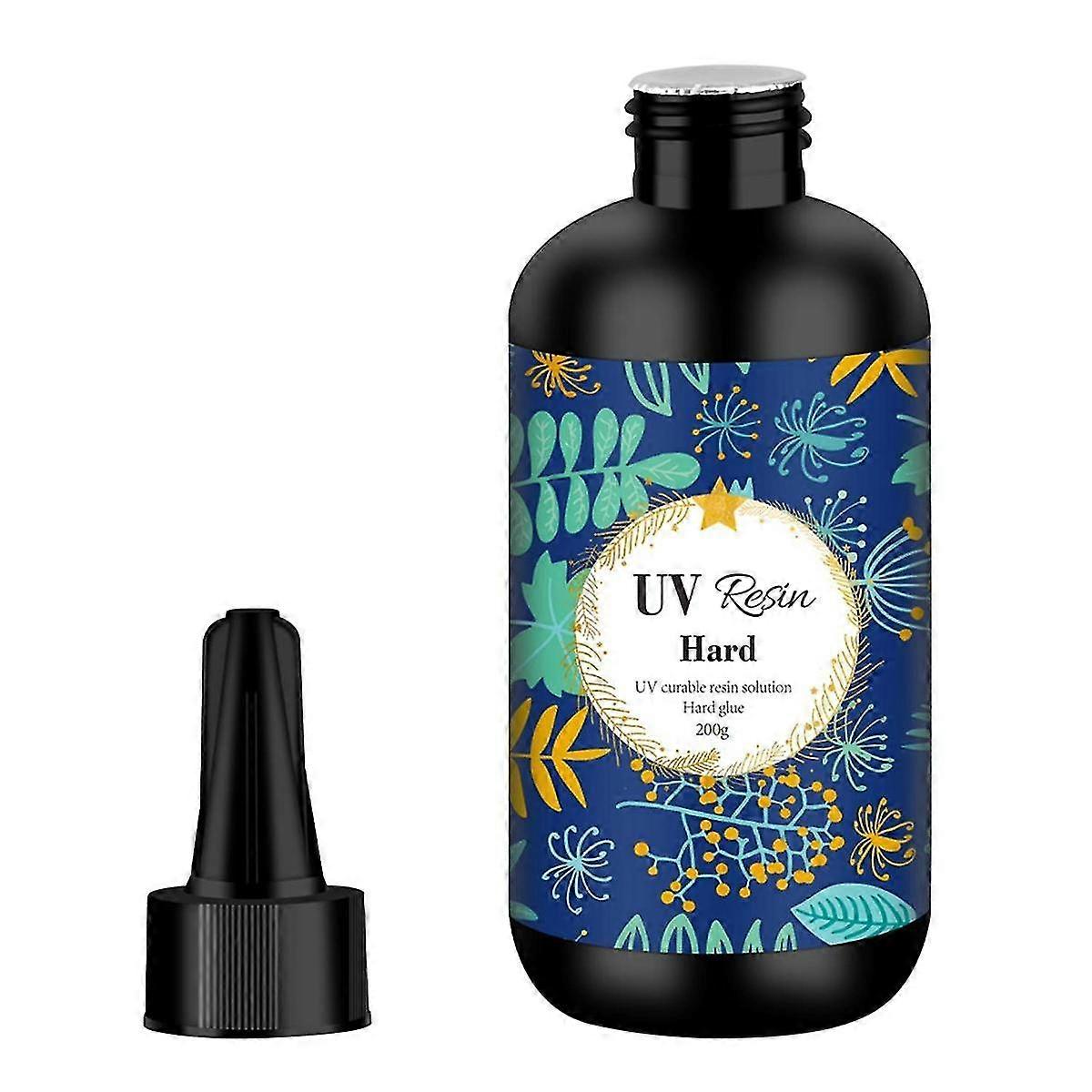 Uv Resin 200g Transparent Ultraviolet Curing Clear Hard Type Resin, Solar Cure Resin For Diy Uv Res
