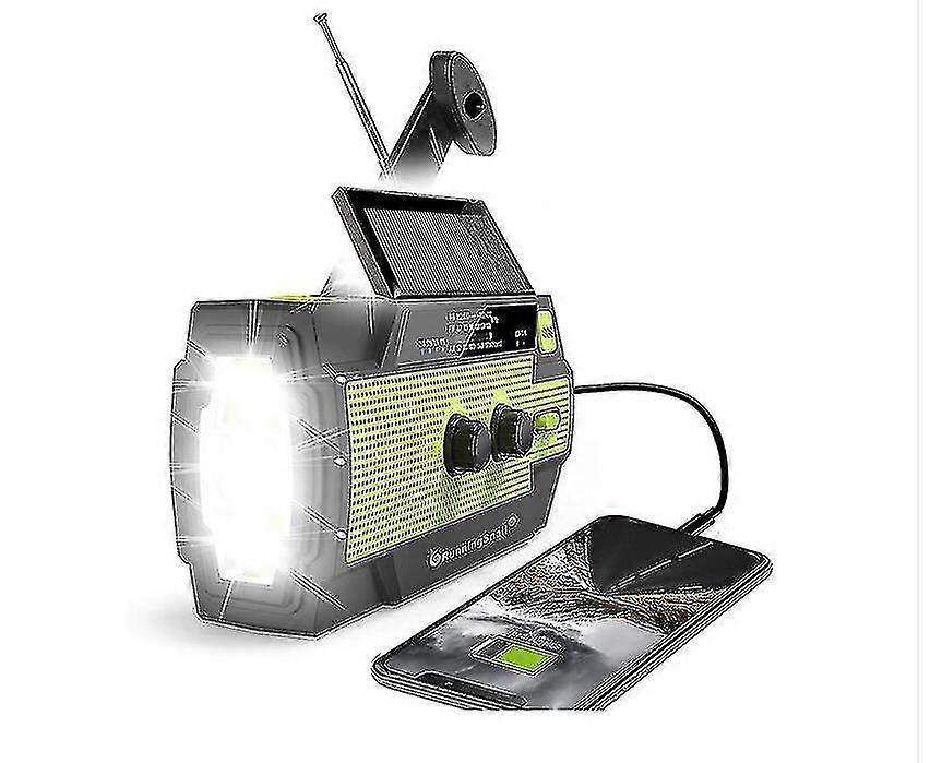 Sofirn الطوارئ الراديو، 2000mah الطقس أجهزة الراديو مع الشحن الشمسي، 3 والعتاد أدى مصباح يدوي، SOS إنذار