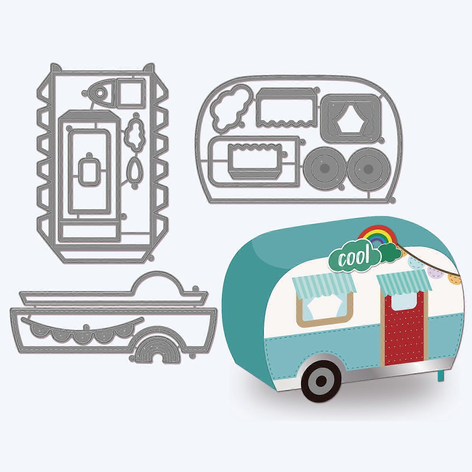 3D Bus Pattern Decoration Template Reusable carbon steel Stencil