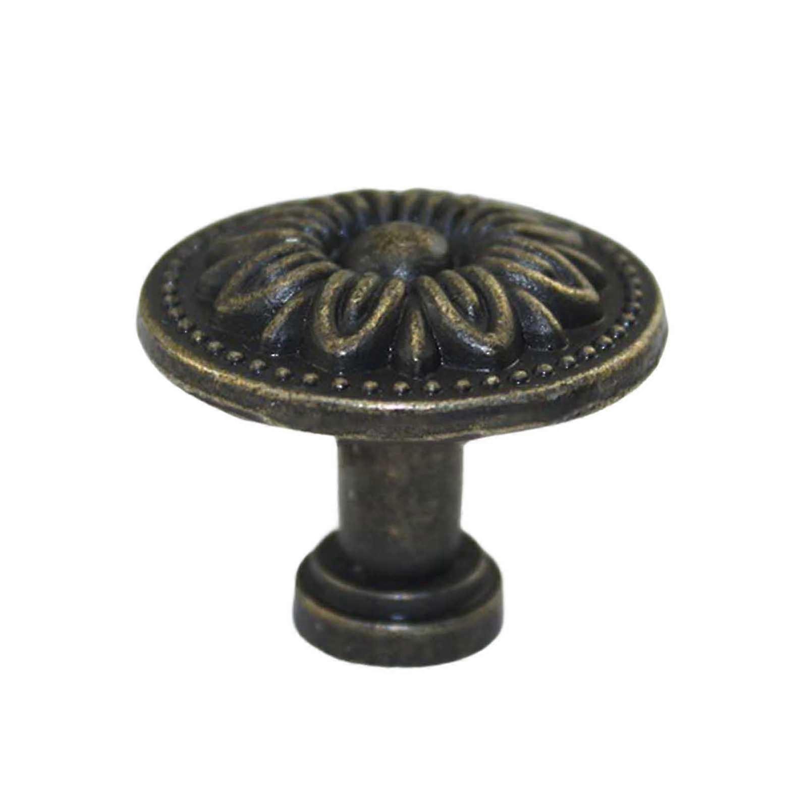 Vintage Cabinet Knobs Pulls Knobs Zinc Alloy Round Pattern Handle For Living Room Kitchen Cupboard