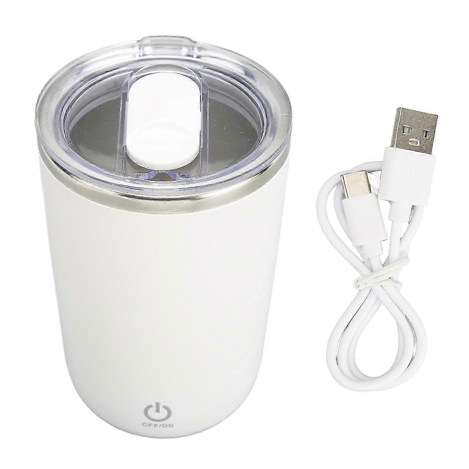 Selbstrührender Becher High Speed Low Noise Edelstahl Automatischer Mischbecher 350ml Weiß
