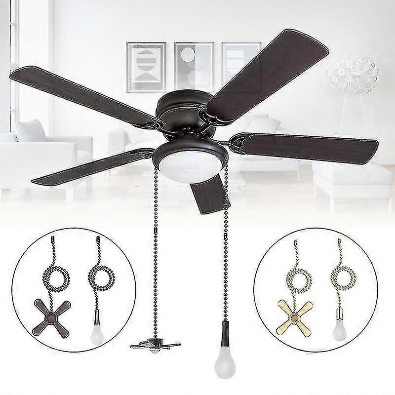 1 Set Ceiling Fan Pull Chain Beaded Ball Fan Pull Chain Pulls-Yvan