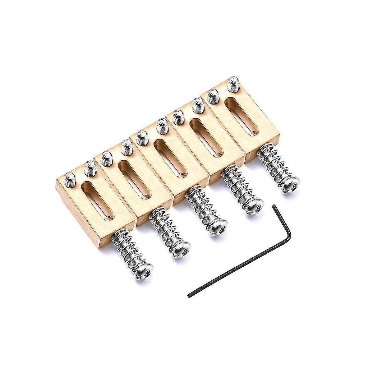 6 Pcs Electric Guitar Single Shake Tremolo Bridge String Code, Bottom String Bar Pressing String Co