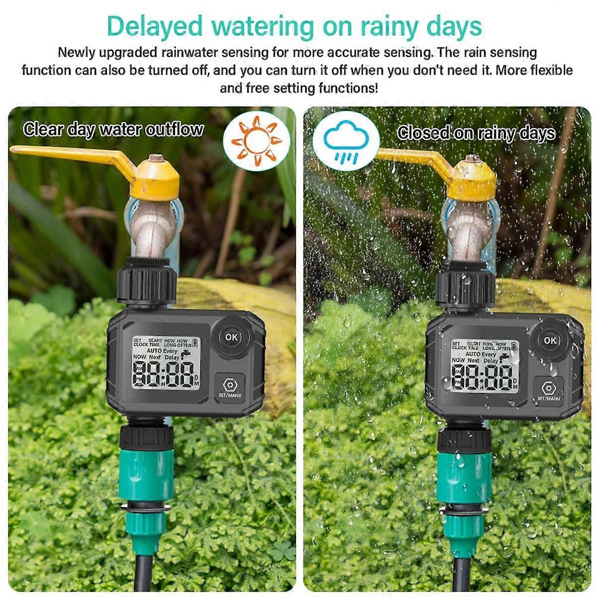 New Smart Irrigation Controller Outdoor Garden Flower Pot Watering Timer Stepless Knob Timing Flowe