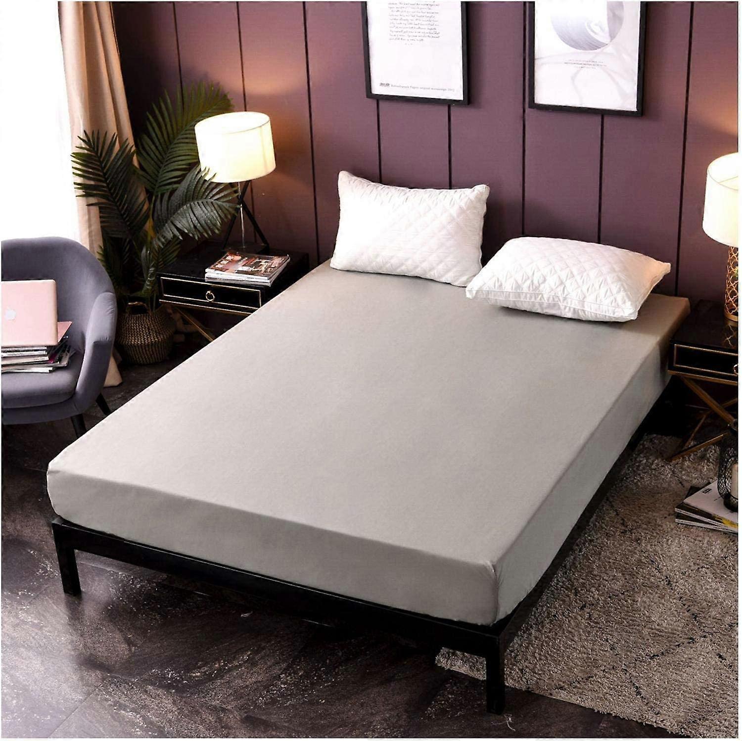 2024  Fitted Sheet, Stretchable Jersey Bed Sheet, Extra Large Size 35cm Soft