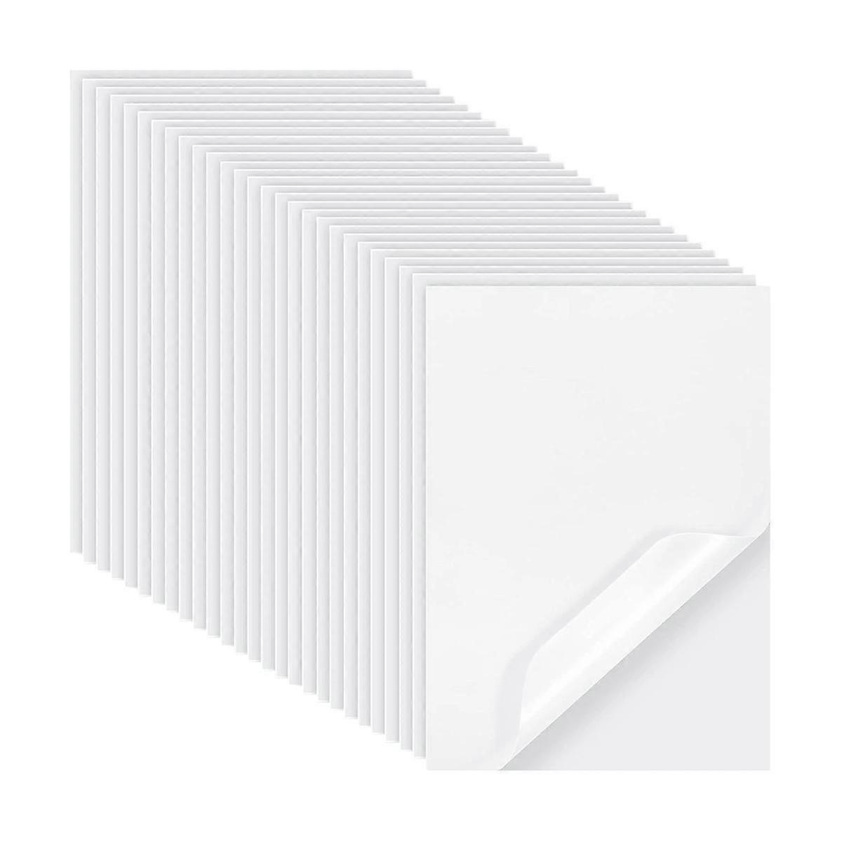 50 Pcs A4 Size Iron on Adhesive 11.81X7.87 Inch Double Sided Transparent Heat Iron on Transfer Pape