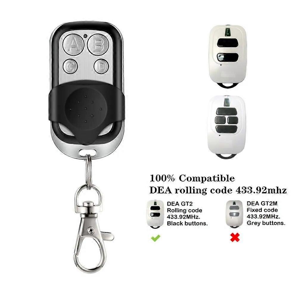 DEA GT2 GT4 DEA MIO TR2 TR4 433mhz Remote Control DEA Gate Garage Door Openner Garage Command Rolling Code 43392MHz