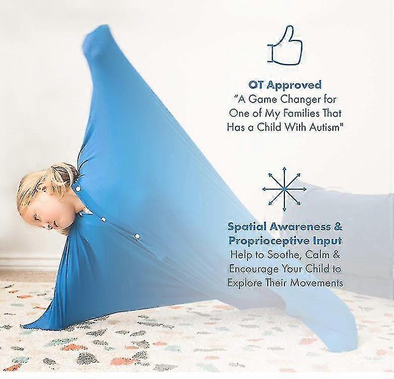 Calcetín Corporal Sensorial Para Niños Con Autismo – Funda De Lycra Transpirable Para Estimulación Profunda, Tallas S A XL