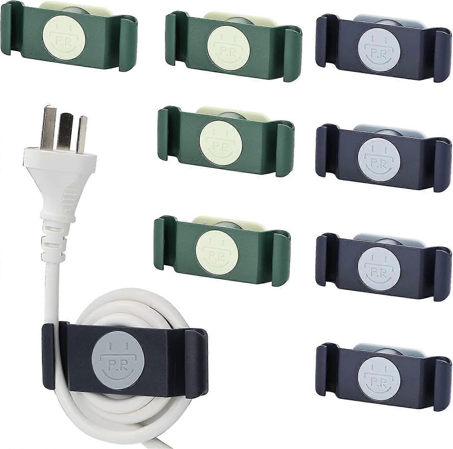 Power Cord Organizer 8 Pieces Swivel 360 For Kitchen Appliance Power Cord Cord Winder Green+blue