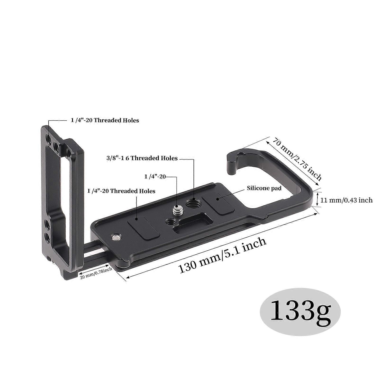 DSLR Camera L Bracket Quick Release L Plate Mount Bracket for A7M4/A7S3 Vertical Video Shooting Bracket Quick Release Plate