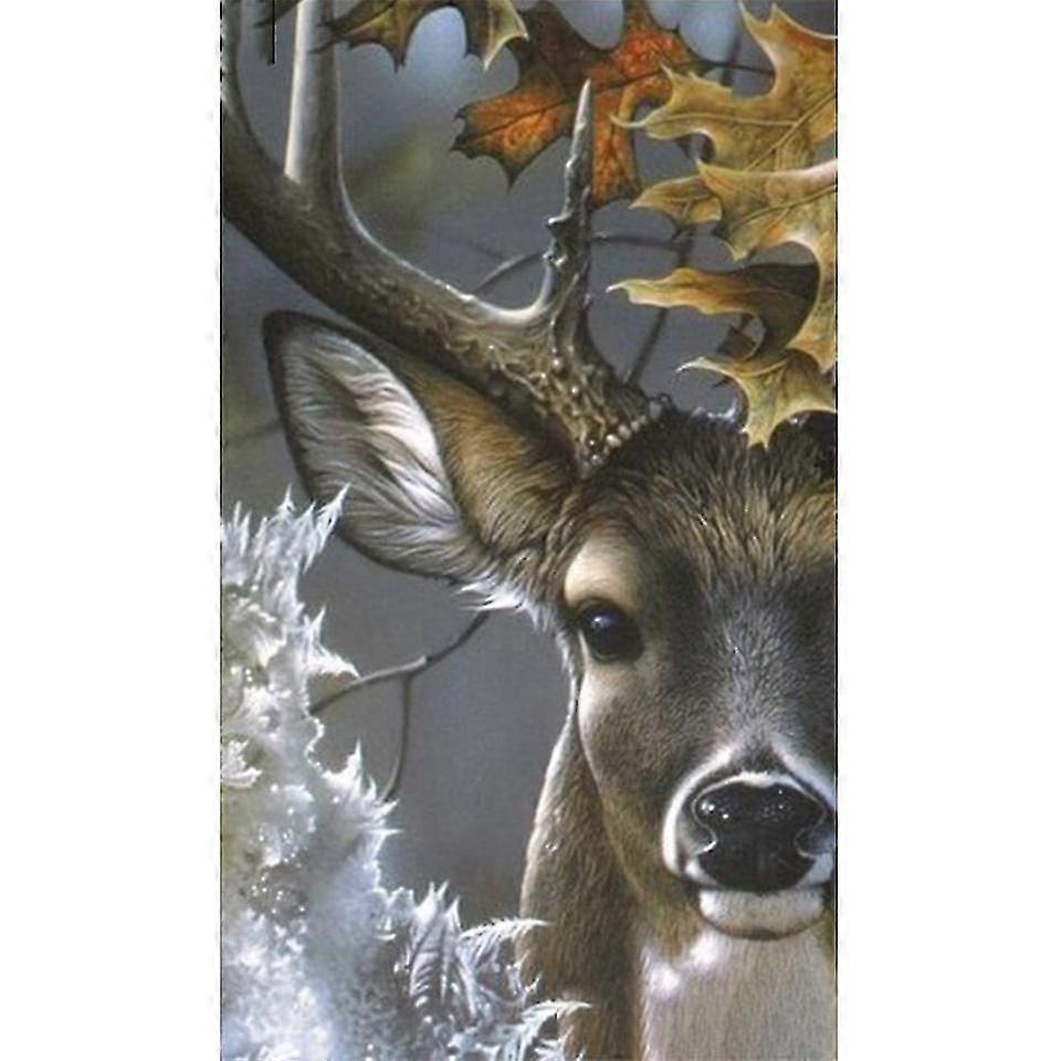 5D دي الماس اللوحة الغزلان الصليب غرزة كاملة جولة الماس التطريز الحيوان الفسيفساء صورة Ofdecor هدية