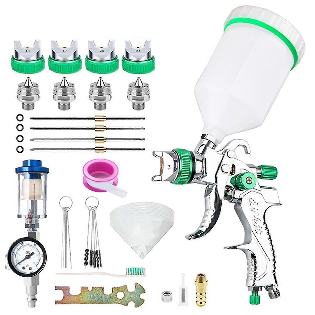 HVLP Sprayer Paint 1.4/1.7/2.0/2.5mm Home Cordless Air Sprayer Paint Portable Car Paint Sprayer Kit