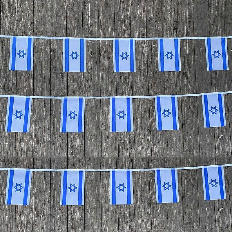XVGGDG 20 قطعة / مجموعة أعلام إسرائيل راية سلسلة راية الرايات مهرجان عطلة الحزب