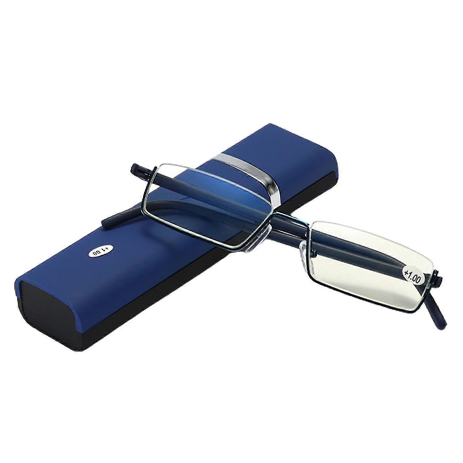 Comfy Light Half Frame Reading Glasses Anti-blue Progressive Far And Near Dual-use Reading Glasses