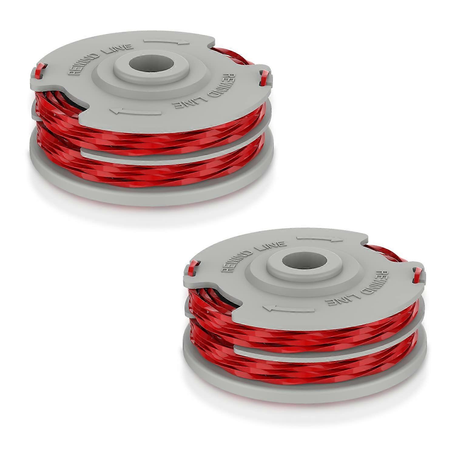 2 Pack Strimmer Spool,Double Line Autofeed Spool and Line,Strimmer Line 1.5mm 0.05 in 36ft,Replace of FLY021,Compatible with Flymo Contour Mini/Multi