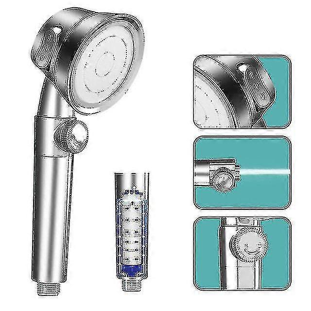 3 Modes Adjustable Water Saving Abs Handheld High Pressure Shower Head