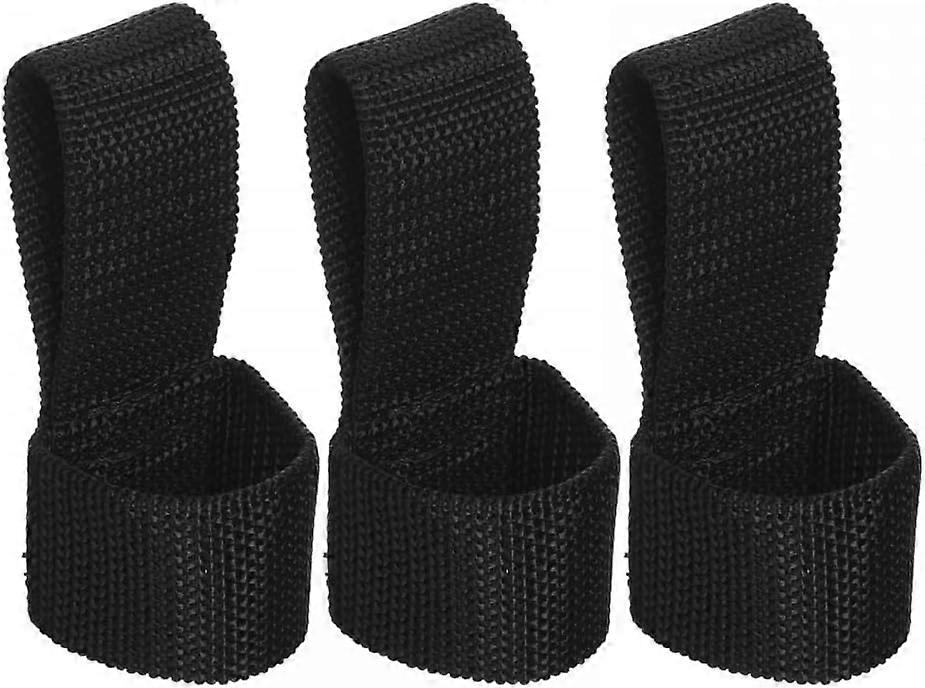 3 Pieces Tactical Flashlight Holster,Open Housing Torch Holder,Nylon Flashlight Pouch for 60mm Military Police Safety Belt