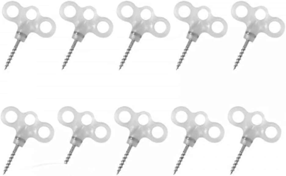 10 Pcs Tent Pegs,with Luminous Plastic Head