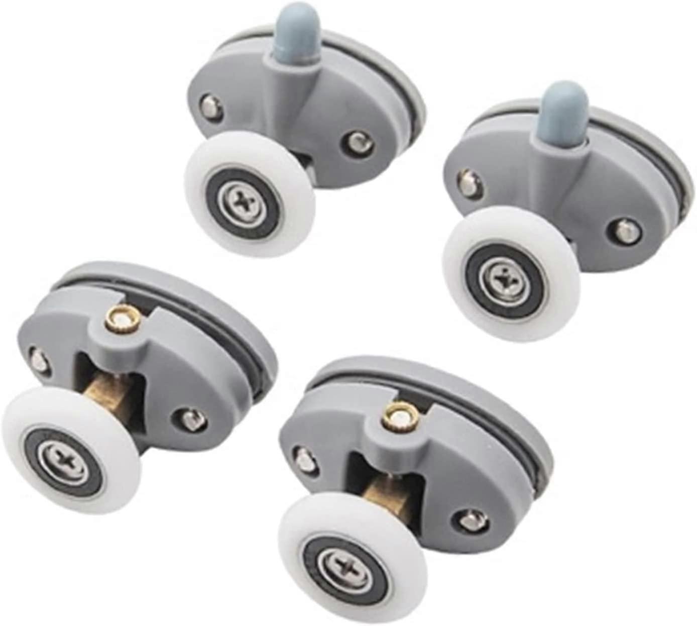 2 Shower Door Runner Wheels, ABS Plastic Pulleys Sliding Door Rollers