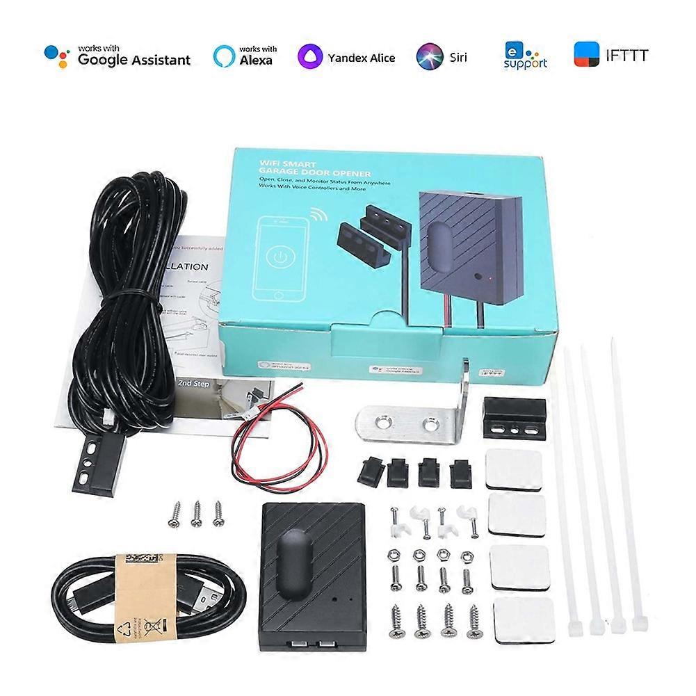 Tuya Smart life Garage Door Opener Wifi Switch ewelink APP Control Audio Password Control Real Time Monitor Work With Alexa Siri