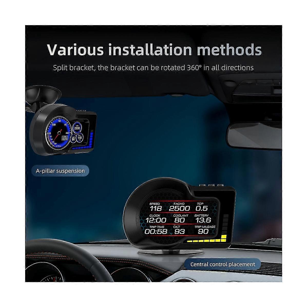Spactz F15 Auto HUD Display - Head-up Anzeige Mit OBD & GPS