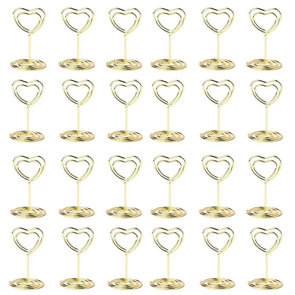 40PCS Table Number Holders Place Card Holder Cards Stand Name Menu Clips, Table Sign Holders for Pa