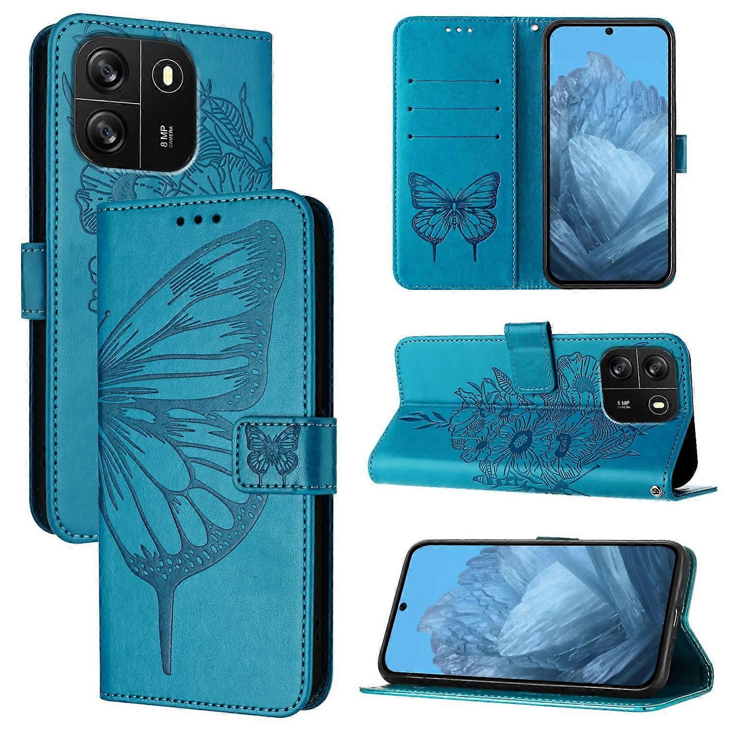 Embossed Butterfly Case For Blackview Wave 6C