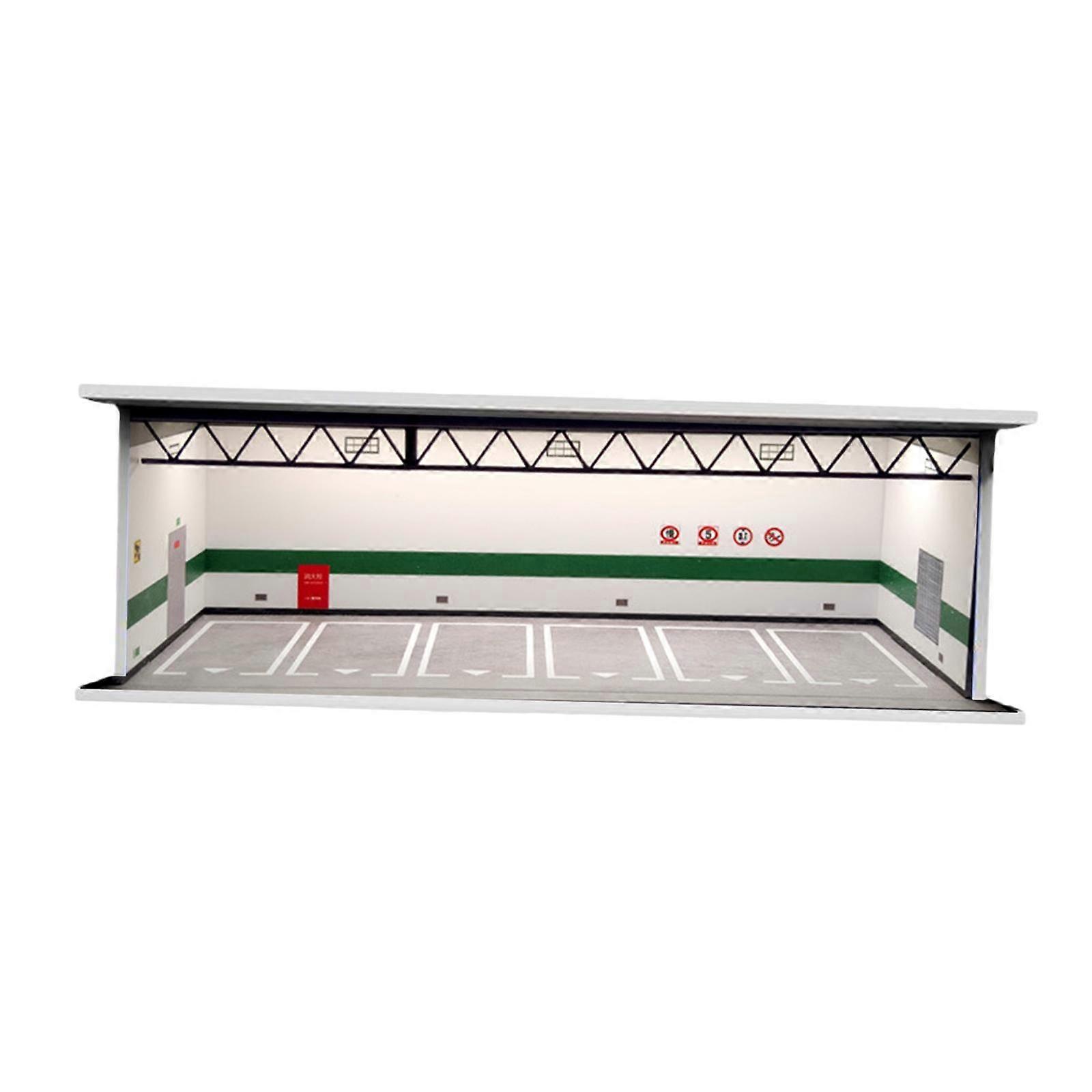 Scala 1/64 Modello di auto Vetrina Layout 6 Parcheggio Modello Auto Vetrina C