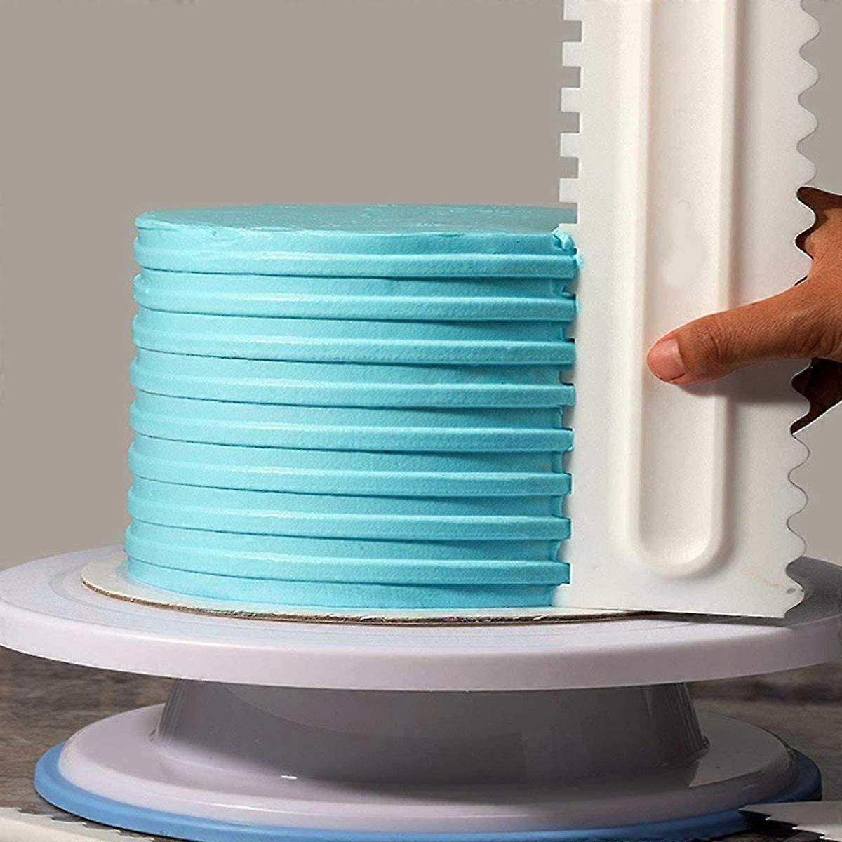 Set 4 Raschietti Per Torte In Plastica Alimentare - Decorazione Torte, Biscotti, Glassa