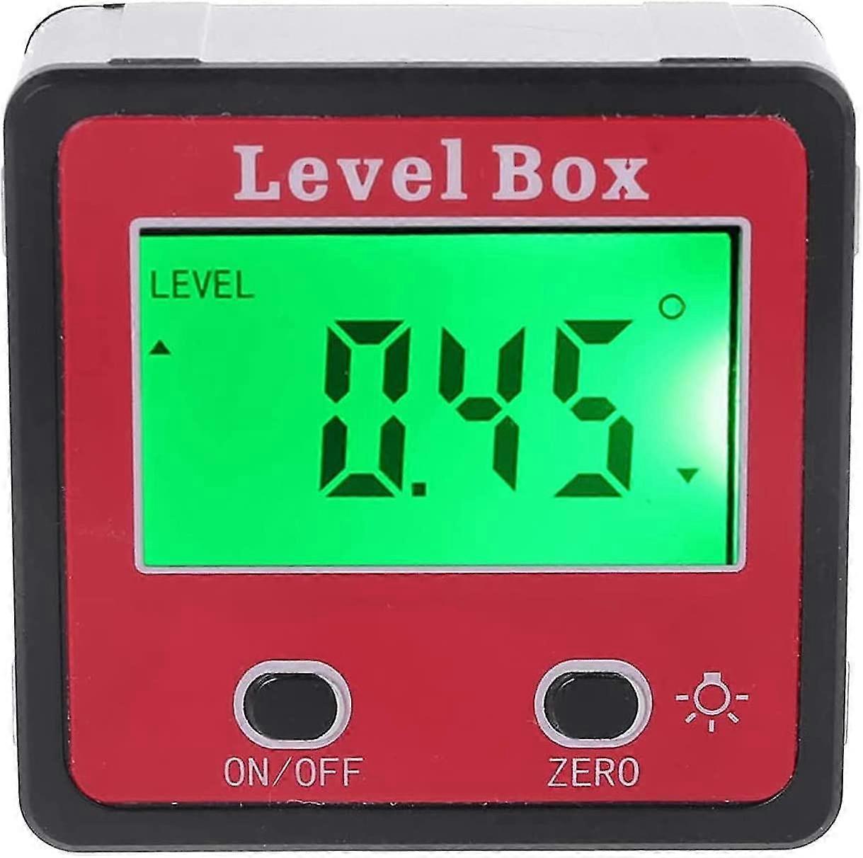 Protractor Inclinometer, Precision Protractor Inclinometer Level Box, Mini Digital Level